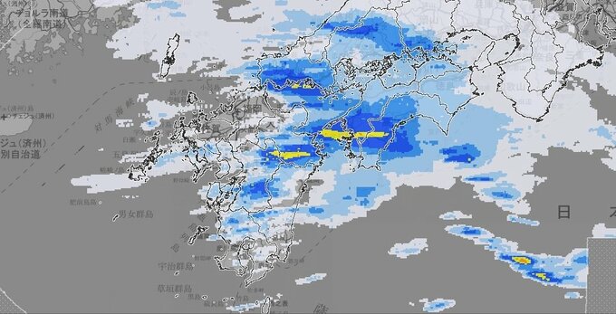 【気象情報】九州北部地方　５日昼過ぎにかけて雷を伴った激しい雨が断続的に降り大雨に…局地的に積乱雲が発達し落雷や竜巻などの激しい突風が発生するおそれ【雨風シミュレーション】　|　富山のニュース｜天気・防災｜チューリップテレビ