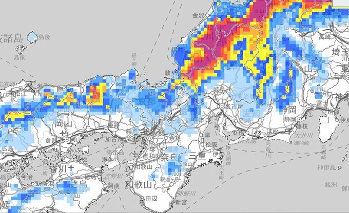【大雪情報】近畿北部を中心に19日にかけて大雪となる見込み　18日夕方まで40㎝の降雪予想（多い所で）積雪や路面の凍結による交通障害に十分注意を【雪と雨のシミュレーション】警報級の大雪となる可能性|TBS NEWS DIG