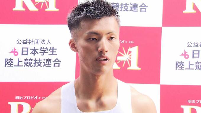 栁田大輝、男子100mで10秒09をマークし決勝進出「走るからにはもちろん勝つ」【日本学生個人選手権】|TBS NEWS DIG