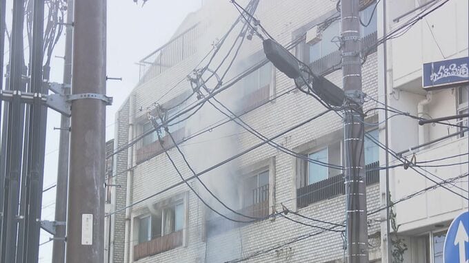未明に空きビルで火事 ｢1階から火が見える｣など通報相次ぐ もともとは店舗と住居スペースがある雑居ビル 岐阜･大垣市|TBS NEWS DIG