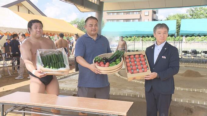 「夏野菜を食べて頑張りたい」大波三兄弟所属の荒汐部屋　福島市で10年ぶり夏合宿（福島）　|　福島のニュース│TUF