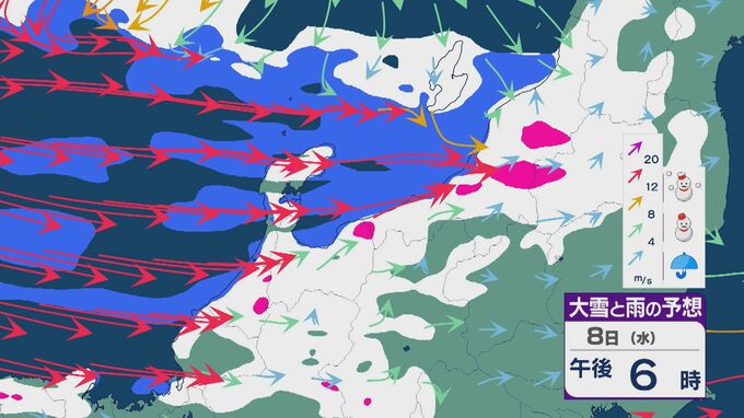 冬型強まり石川県内は大雪のおそれも 交通障害や能登では雪による損傷した住宅などの倒壊に注意を 最新の雪と風シミュレーション|TBS NEWS DIG