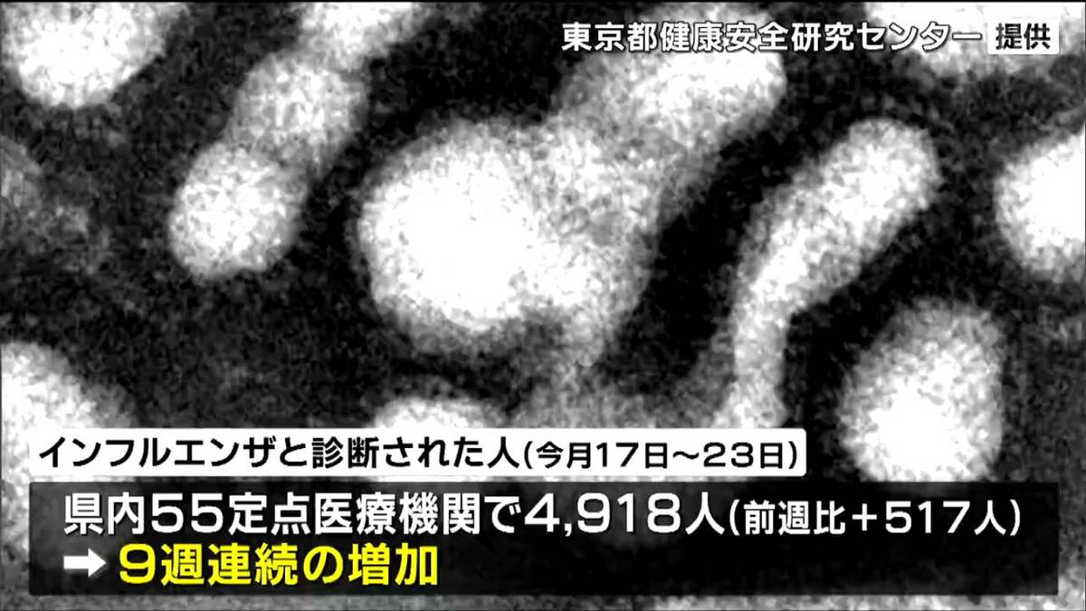 インフルエンザ患者、9週連続で増加！1医療機関あたり89.42人に 警報