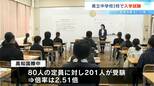 高知県内3つの県立中で入学試験　全体の倍率は1.52倍　高知国際中は2.51倍【高知】　|　高知のニュース・天気｜KUTV NEWS | KUTVテレビ高知