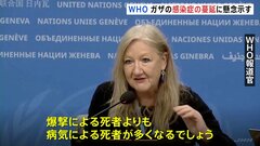 WHOがガザについて「爆撃による死者よりも病気による死者が多くなる」感染症の蔓延に懸念| TBS CROSS DIG with Bloomberg