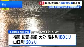福岡、佐賀、長崎、熊本、大分で線状降水帯発生のおそれ　土砂災害など厳重警戒を|TBS NEWS DIG