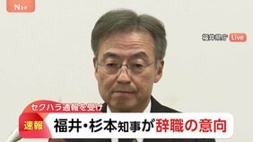 福井県・杉本達治知事が辞職の意向 セクハラ通報で引責　県職員に“不適切メッセージ”送信|TBS NEWS DIG