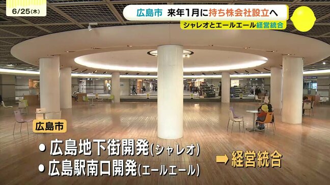 「5年以内に収益改善の見込み」 紙屋町シャレオとエールエールが経営統合 持ち株会社を来年1月設立へ 委託候補は「住商アーバン開発」|TBS NEWS DIG