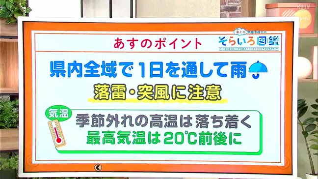 高知の天気　27日は全域で雨に　落雷や突風に注意　東杜和気象予報士が解説|TBS NEWS DIG