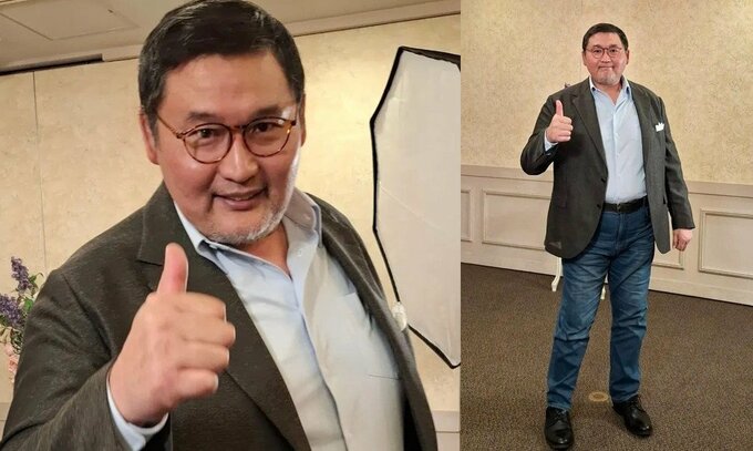 【 貴乃花光司 】 「おじしゃん(新語)を目指します」　取材時のオフショットを公開　「イケオジ」「脚なが！」などの声|TBS NEWS DIG