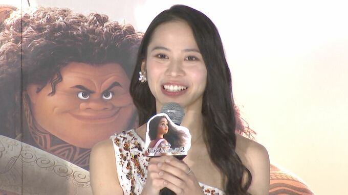 【日本版モアナ声優・屋比久知奈】劇中歌を小関裕太、鈴木梨央、ソニンとともに披露「モアナの持つ強さに勇気を感じてもらえたら」|TBS NEWS DIG