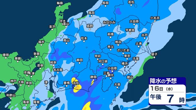 【今後の雨は？】関東甲信　「警報級の大雨」の可能性　17日昼前にかけ　大気の状態が非常に不安定に【1時間ごとの雨シミュレーション】関東南部100ミリ　甲信・伊豆諸島80ミリ　関東北部60ミリ（～17日午前6時・多い所）　|　SBC NEWS | 長野のニュース | SBC信越放送