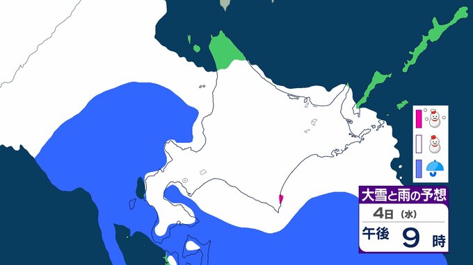 【大雪情報】北海道太平洋側　最大で50cmの降雪予想　十勝地方・日高東部中心に大雪に　雪雲の流入続けば“警報級”のおそれ【雨と風のシミュレーション】　|　富山のニュース｜天気・防災｜チューリップテレビ