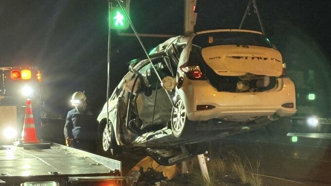 県道交差点で乗用車同士が衝突 60代とみられる男女2人が意識不明の重体=静岡・掛川市　|　静岡のニュース | SBSNEWS | 静岡放送