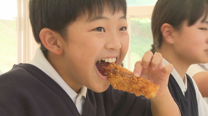 「タルタルソースとエビの味がよく合ってた」特産エビフライが給食に　うらやましい豪華給食　山口県上関町　|TBS NEWS DIG