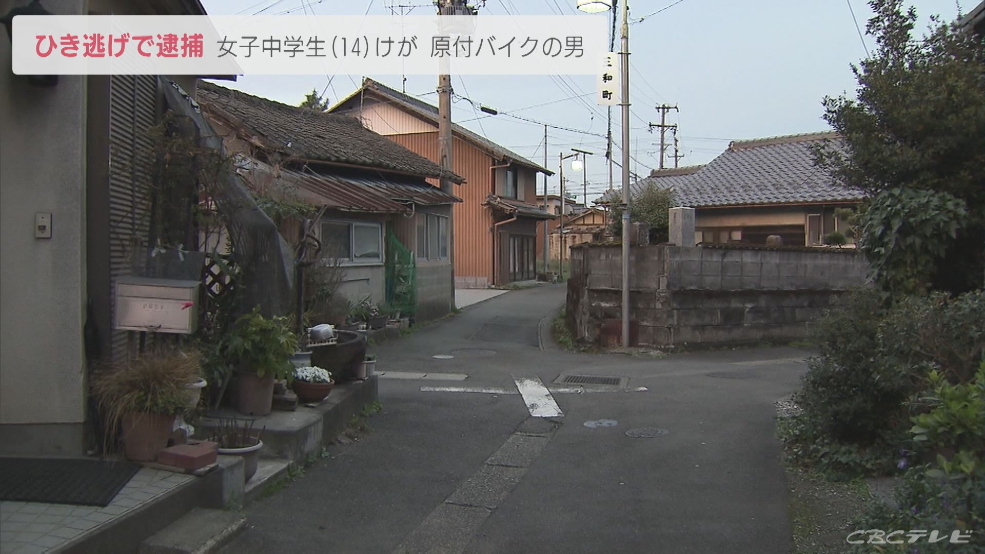 自転車の女子中学生を原付バイクでひき逃げ 　50歳の男を逮捕　岐阜・池田町