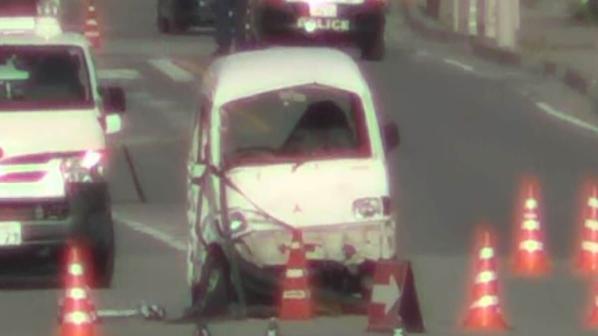 93歳の男性が運転する車とワンボックス車が衝突…男性が死亡 商業施設の