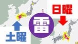 【天気】この週末の発雷確率は?<画像で確認> 全国の週間天気予報も 気象庁発表|TBS NEWS DIG