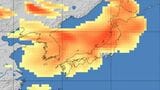 【黄砂情報】21日から北日本から西日本の広い範囲で予想　濃度が濃い赤い部分も本州に　気象庁の「黄砂情報」シミュレーション|TBS NEWS DIG