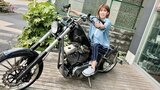 【吉田沙保里】「chopper♡」憧れの大型バイク「#ハーレー」にまたがって得意気「免許持ってないけど」 フォロワー「ようこそ」|TBS NEWS DIG