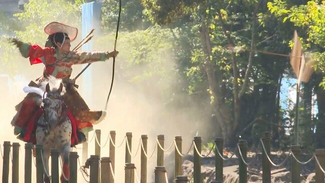 宇佐神宮で流鏑馬　五穀豊穣願い、見物客2000人が見守る　大分　|TBS NEWS DIG