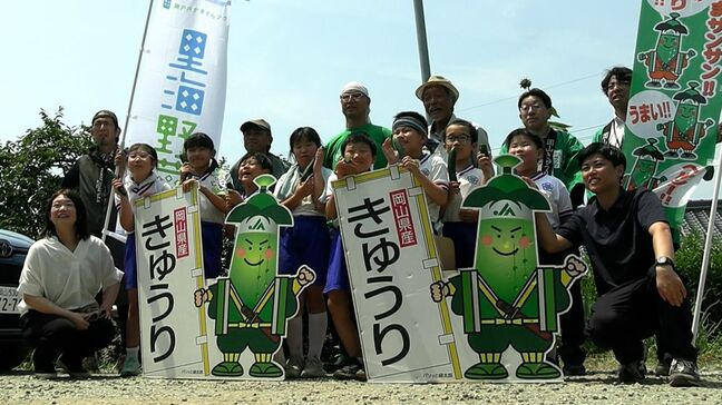 「町のキュウリが世界中に広がってほしい」小学生が久米南町特産・キュウリの収穫を体験　ハートや星の形も栽培【岡山】|TBS NEWS DIG