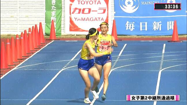 山形県高校駅伝2025 女子 第2中継所通過順位|TBS NEWS DIG