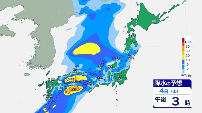 週末は「春の嵐」に注意…警報級の大雨のおそれ　前線を伴った低気圧が⽇本海を進む…4日～5日は西日本や東日本太平洋側中心に大雨予想【雨のシミュレーション掲載】|TBS NEWS DIG