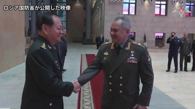 「軍事的関係は着実に発展」中国軍制服組トップが訪ロしショイグ国防相と会談　軍事協力強化を協議|TBS NEWS DIG