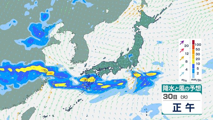 西日本「7月3日頃にかけて“警報級大雨”のおそれ」前線の活動の程度によっては（気象庁、30日午前10時発表）|TBS NEWS DIG