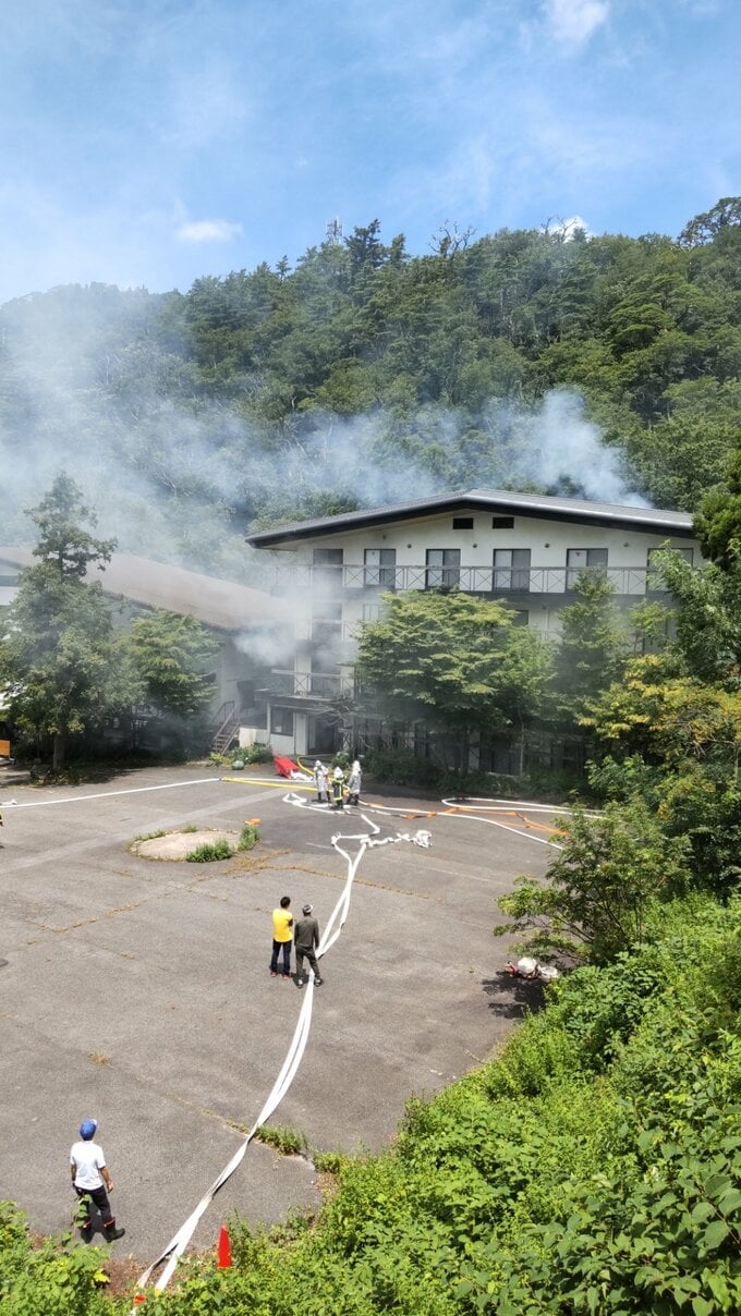 【速報】大山のホテル従業員寮で火災か　消火活動続く　|　BSSニュース | BSS山陰放送