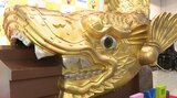 「金のシャチホコ」福岡空港にお目見え~名古屋直行便と観光PRでレプリカ設置|TBS NEWS DIG