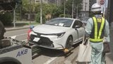 千葉豪雨から6日　千葉市内の幹線道路上の放置車両残り約100台に　きょう中に撤去目指し作業進む|TBS NEWS DIG