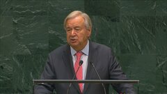 グテーレス事務総長が国連総会で演説　国連を中心とした多国間体制の重要性を訴え| TBS CROSS DIG with Bloomberg
