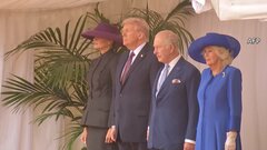 トランプ氏 2度目の国賓訪英　チャールズ国王主催の晩さん会出席 「へつらうのやめるべき」市民らの抗議デモ 最大5000人参加| TBS CROSS DIG with Bloomberg