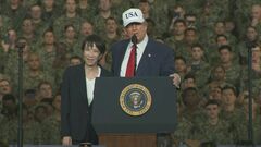 「この女性は勝者だ」トランプ大統領が横須賀基地で演説 高市総理の肩を抱く場面も| TBS CROSS DIG with Bloomberg