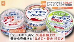 「シーチキン」年内2度目の値上げ　「シーチキンマイルド」335円→385円に　8月から| TBS CROSS DIG with Bloomberg