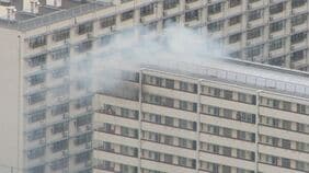 【速報】逃げ遅れ1人か 11階建て団地で火事 はしご車など25台が消火活動 東京・江東区|TBS NEWS DIG