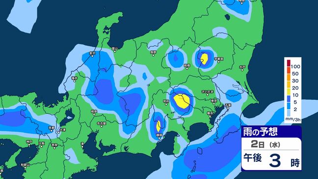 【大雨情報】長野県の中部と南部では２日夜遅くにかけ　北部では２日昼前から夜遅くにかけ　土砂災害、低い土地の浸水、河川の増水に十分注意　【雨のシミュレーション画像】|TBS NEWS DIG