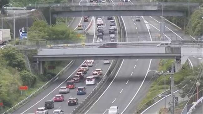 中央道・上り線で渋滞 小仏トンネル付近を先頭に22kmなど【15日午後5時半現在】|TBS NEWS DIG