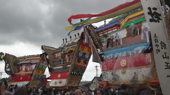 高さ12m・重さ20tの巨大山車が動く! ユネスコ無形文化遺産「青柏祭」 石川・七尾|TBS NEWS DIG
