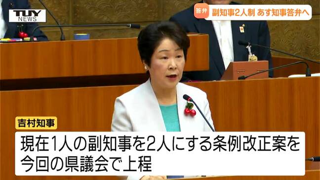 県議会6月定例会　副知事2人にする条例改正案　あす吉村知事が答弁へ（山形）|TBS NEWS DIG