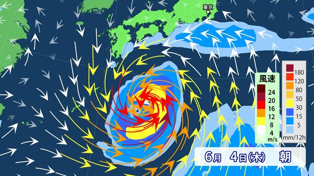 【台風のたまご＝熱帯低気圧】日本のはるか南で発生へ　今後台風へ発達し日本の南へ北上か【最新・雨と風の最新シミュレーション】|TBS NEWS DIG