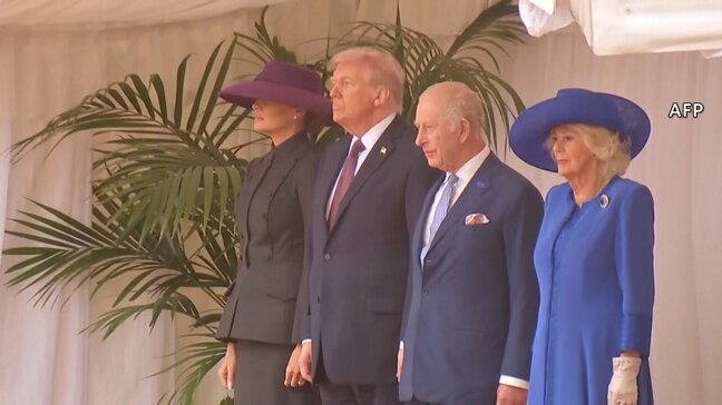 トランプ氏 2度目の国賓訪英　チャールズ国王主催の晩さん会出席 「へつらうのやめるべき」市民らの抗議デモ 最大5000人参加|TBS NEWS DIG