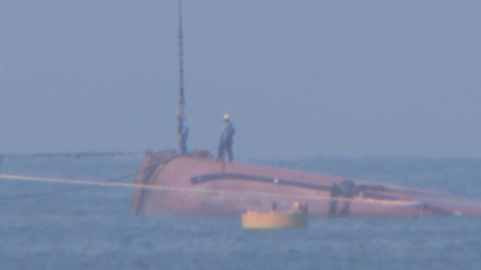 現場海域に２か月・・・転覆タンカー　撤去へ準備本格化　|　山口のニュース・天気・防災｜tys NEWS｜ｔｙｓテレビ山口