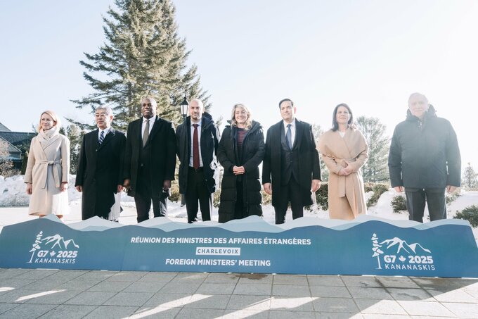 Ｇ７外相、ロシアに停戦合意を求める－応じなければ制裁強化も辞さず