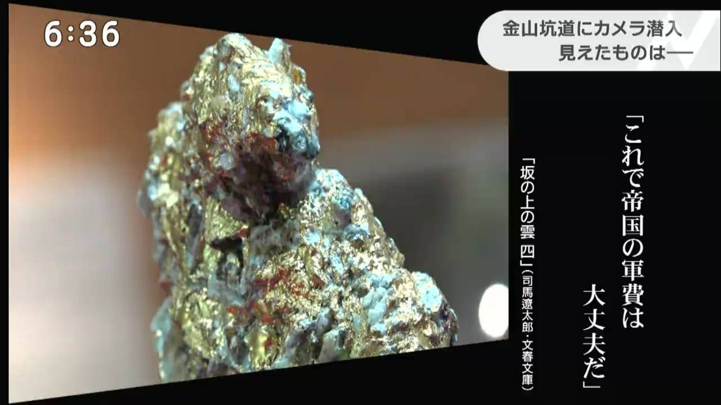金含有量“83％”！ モンスターゴールドが出た山にカメラ潜入 発見した
