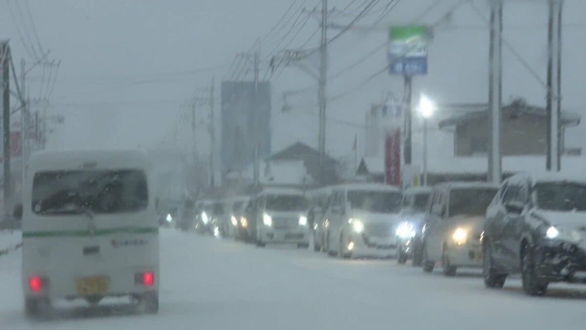 日曜日から寒波襲来 来週は平地で積雪予想も ノーマルタイヤの人