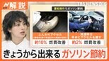 ガソリン価格大幅値上げ 補助金が段階的に縮小、きょうからできるガソリン節約“燃費アップ術”【Nスタ解説】|TBS NEWS DIG