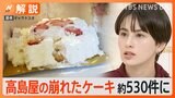 冷凍ケーキは崩れにくいのになぜ?監修シェフ「品質保つために高島屋が製造数コントロールしてたのに」…原因調査中【Nスタ解説】|TBS NEWS DIG
